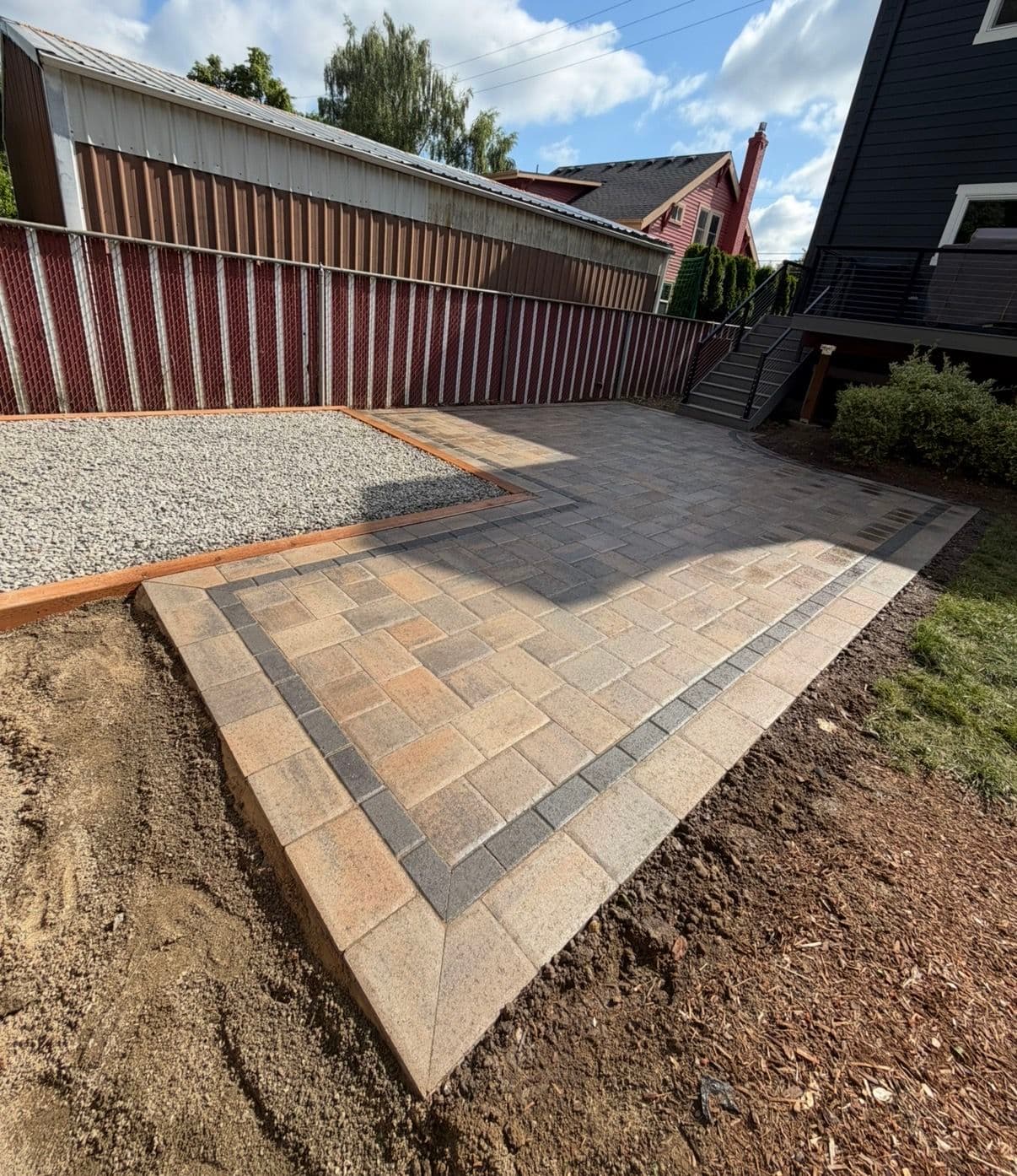 Gallery photos for Backyard Paver Patio and Gravel Pad Done Right: Image #1