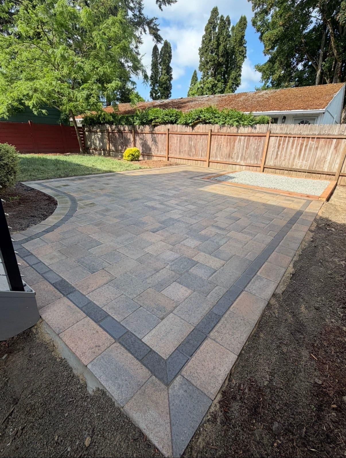 Gallery photos for Backyard Paver Patio and Gravel Pad Done Right: Image #2