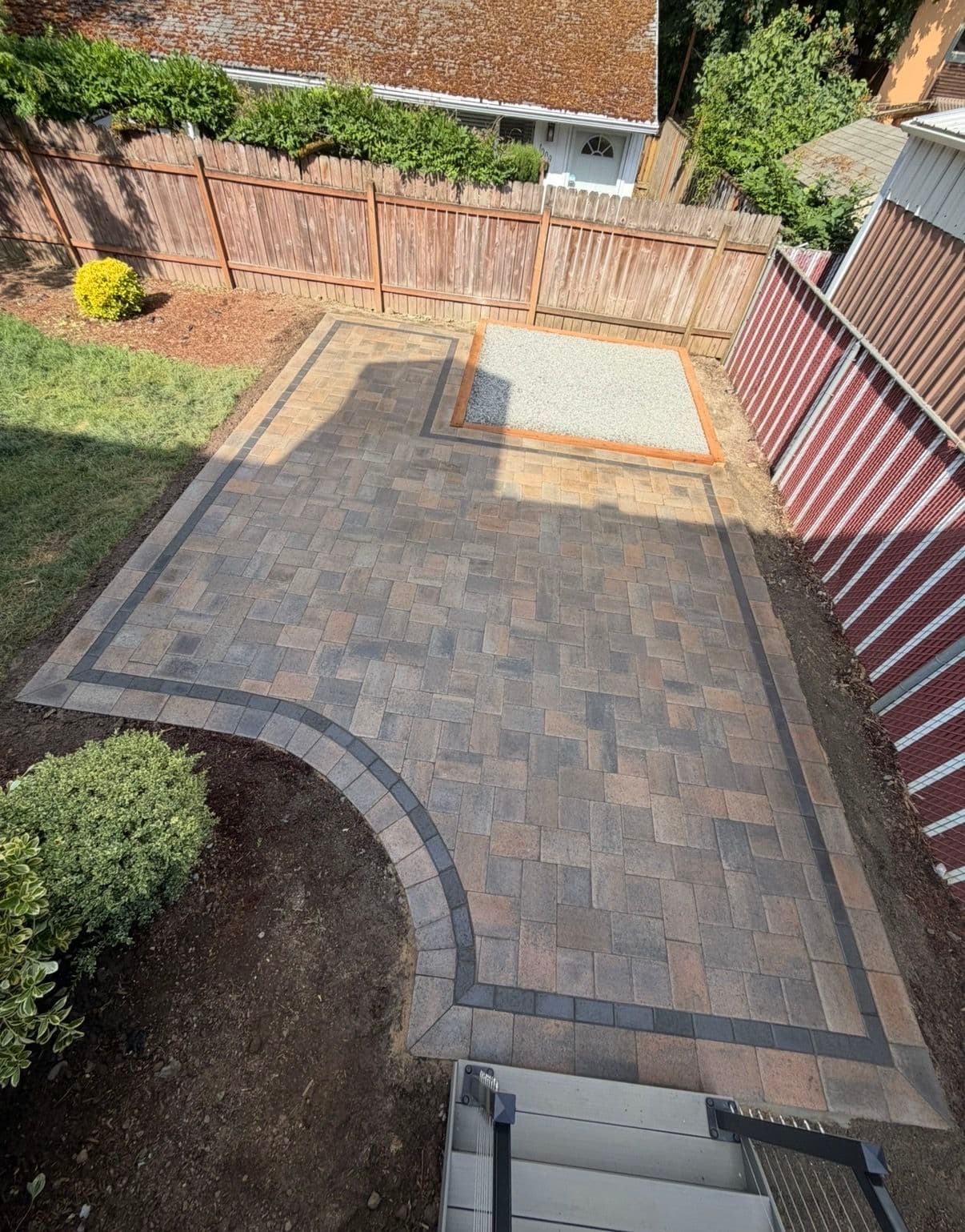 Backyard Paver Patio and Gravel Pad Done Right