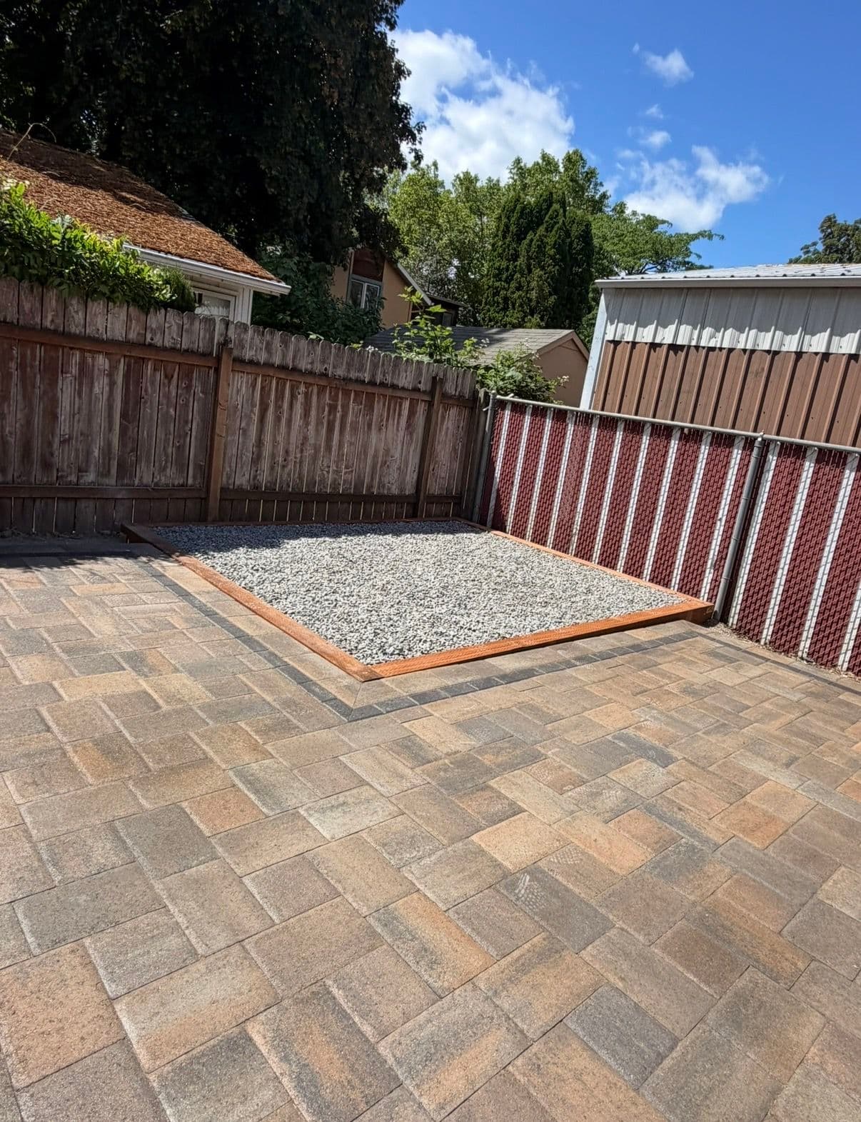 Gallery photos for Backyard Paver Patio and Gravel Pad Done Right: Image #3