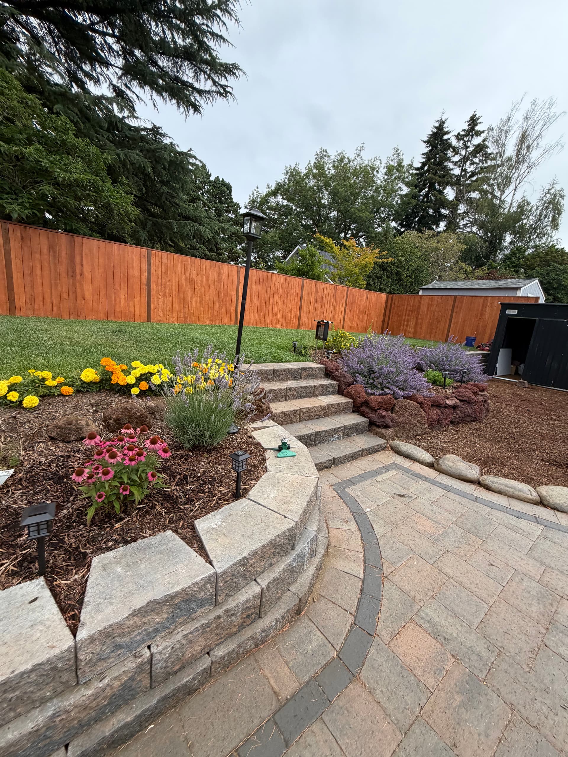Gallery photos for Full Backyard Overhaul with Pavers, Gazebo, and Retaining Walls: Image #2